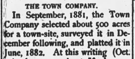 Town Company Notice
